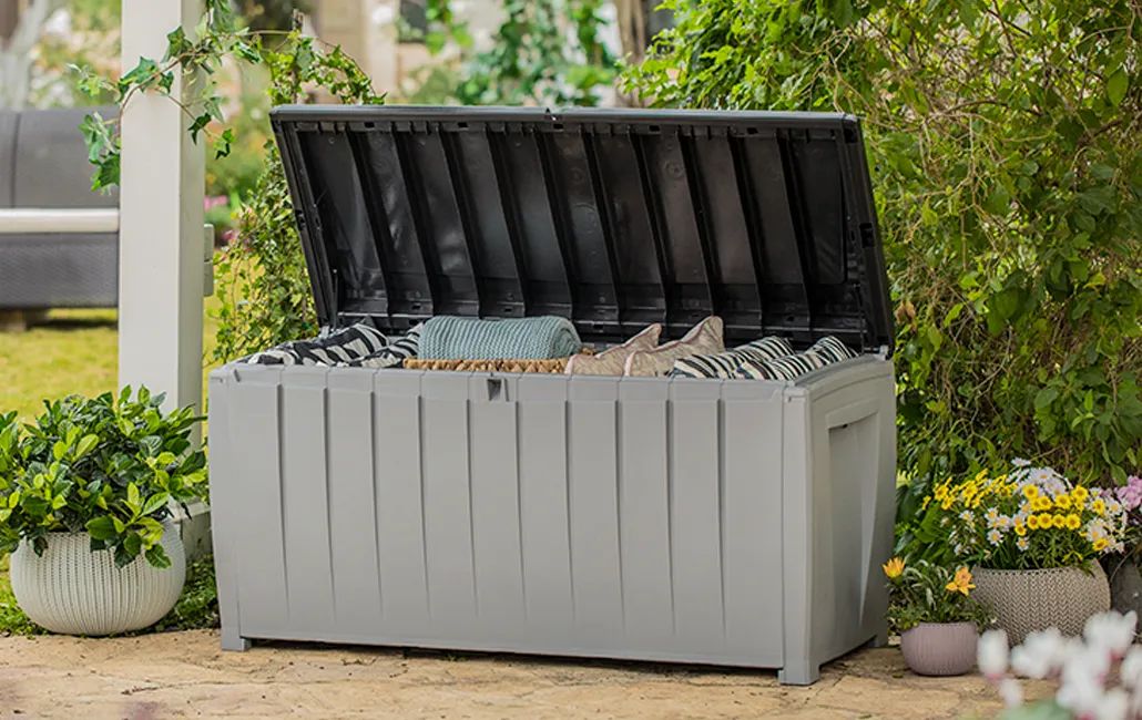 Novel Black 90 Gallon Storage Deck Box - Keter US