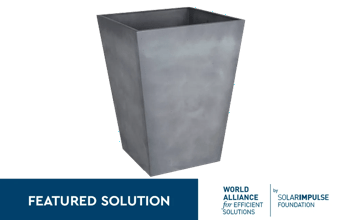 Set 2x Macetero Polyal Betón cuadrado 40 cm y 60L - Accesorios de Jardín