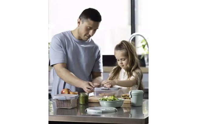 קופסת סמארט אקו מחולקת 0.3/0.6 ליטר - ירוק thumbnail