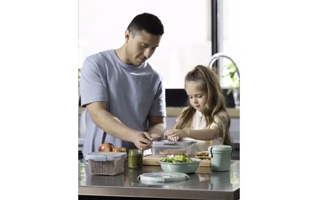 קופסת סמארט אקו מחולקת 0.3/0.6 ליטר - ירוק