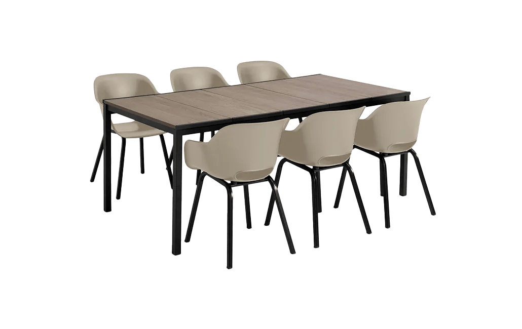 Signature Porto Diningset 194cm/6 - Salie Groen
