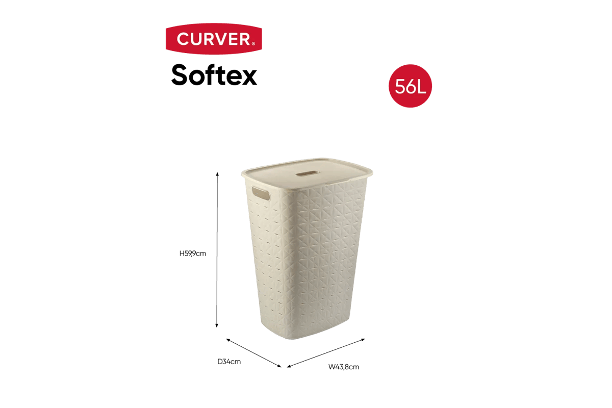 Softex Wasmand 56L - Beige