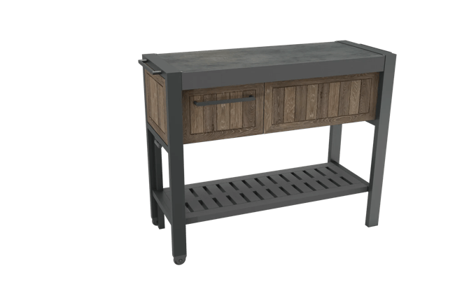 יחידת אירוח רב-תכליתית - דמוי עץ גוון חום אגוז