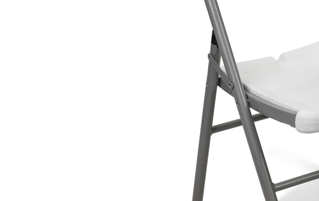 כיסא מתקפל - לבן