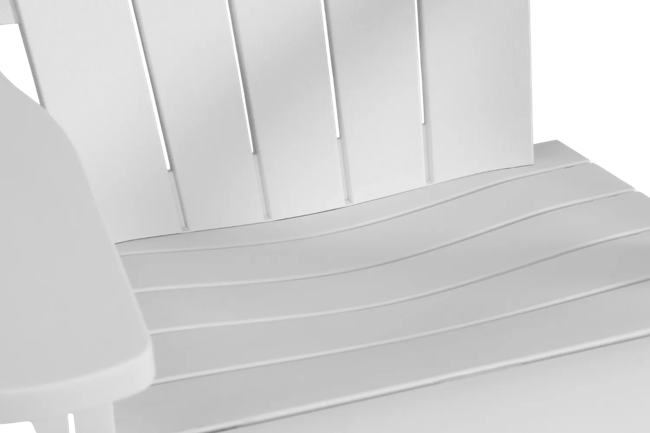 Fauteuil de jardin Adirondack Troy - Blanc