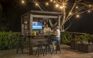 Outdoor Bar Gazebo 7.5x6.5 Shade Structure - Keter US