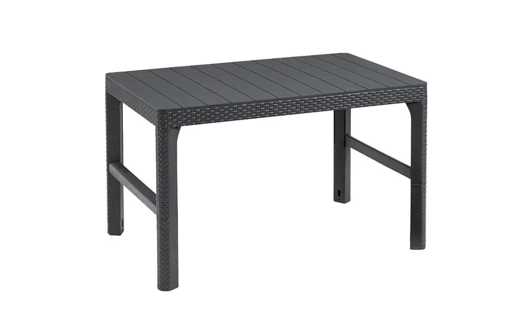 Lyon Verstelbare Tuintafel -116x71,5x40/66cm - Antraciet