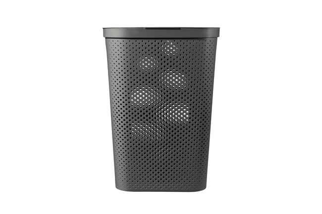 Infinity Dots Wasmand 60L - Antraciet