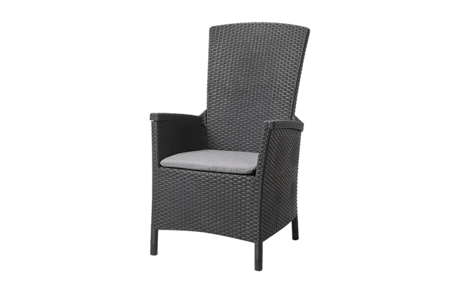 Vermont Tuinstoel - 64x68x107cm - Antraciet