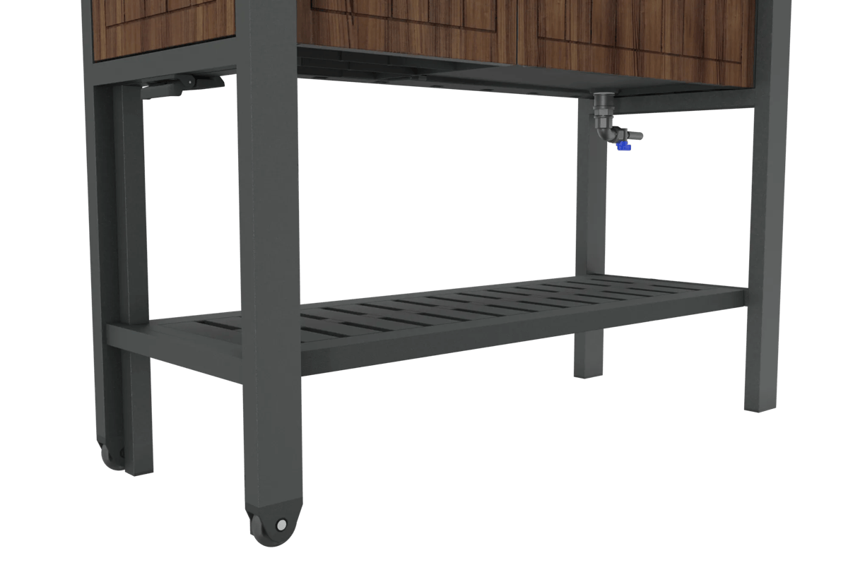 Outdoor Extendable Prep Table - Rosewood Brown - Keter Canada