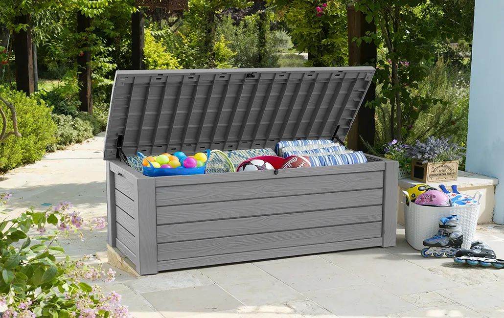 150 Gallon Outdoor Storage Box Westwood Light Gray - Keter US