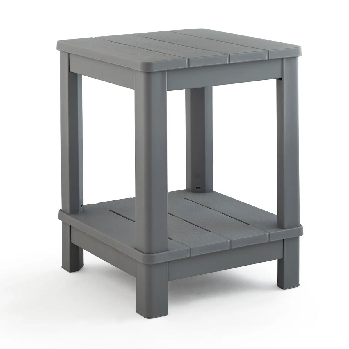 Deluxe Adirondack Two Tier Side Table - Gray - Keter US