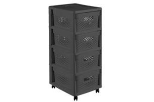 Infinity Dots Ladesysteem 4x11L - Antraciet - Opbergen