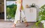 Armario bajo de exterior Groove - 98x45x80cm. - Beige