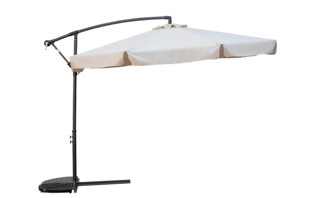 שמשיית צד 3 מטר - לבן-קרם