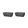 Cotswold Trough Planter 60cm Set of 2 - Marble Green