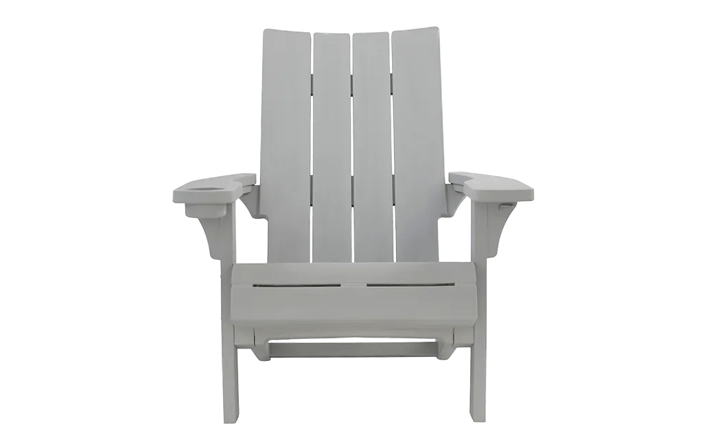 Chaise Adirondack moderne avec porte-gobelet Grise – Keter Canada