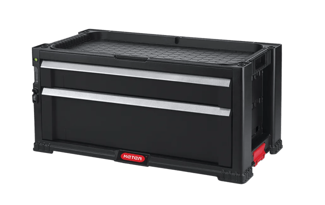 מערכת 2 מגירות נשלפות - שחור