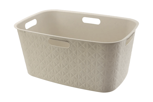 סל כביסה סופטקס 45 ליטר - קרם