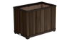 Self Watering Rosewood Brown Tall Rectangular Planter - Keter US