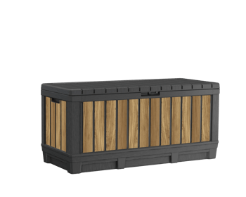 Signature 92 Gallon Deck Box - Oak Brown - Small Deck Boxes