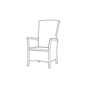 Vermont Balcony Set - Adjustable, Reclining Backrest - Grey