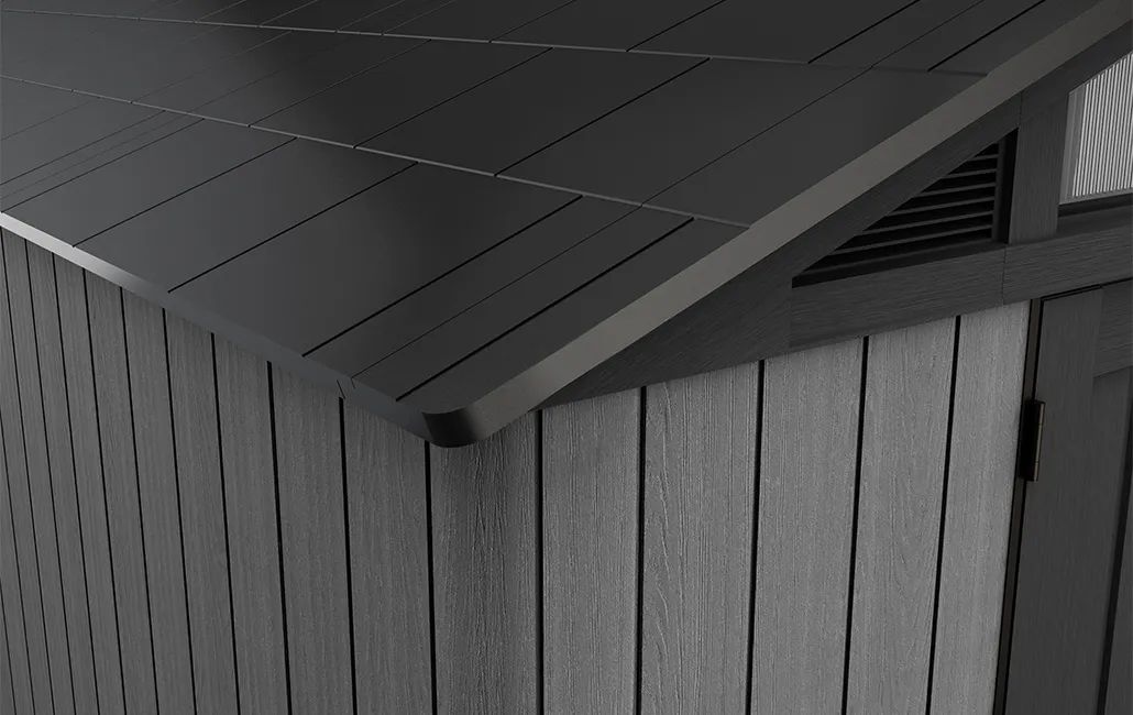 Abri de jardin Stronghold 1015 - 12,5 m2 - Gris Aspect Bois