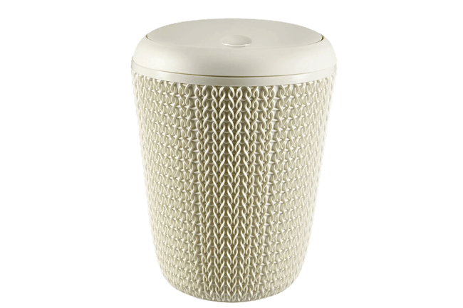 פח אמבטיה בעיצוב סרוג 7 ליטר - לבן