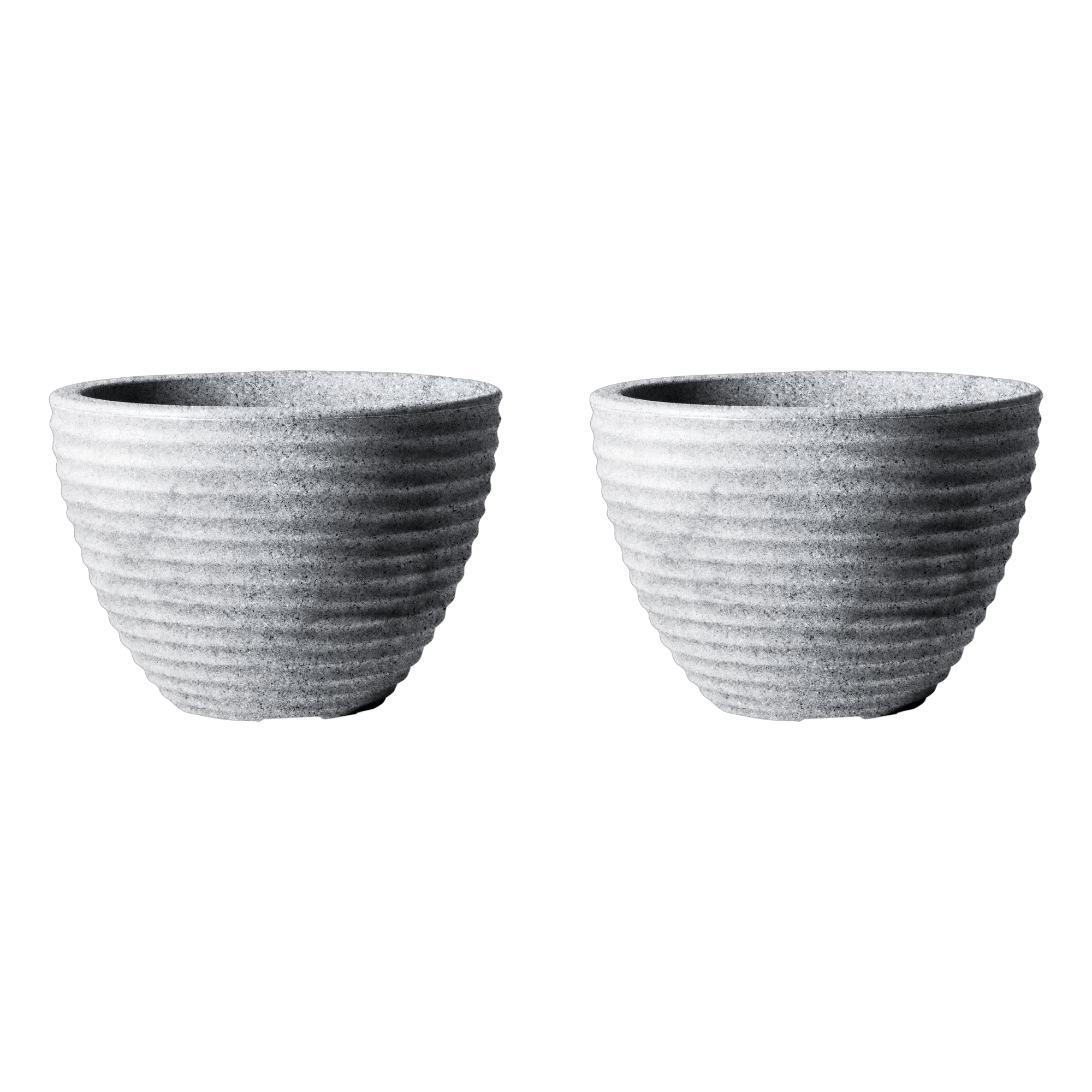 Honey Pot Low Planter 37cm Set of 2 - Alpine Grey