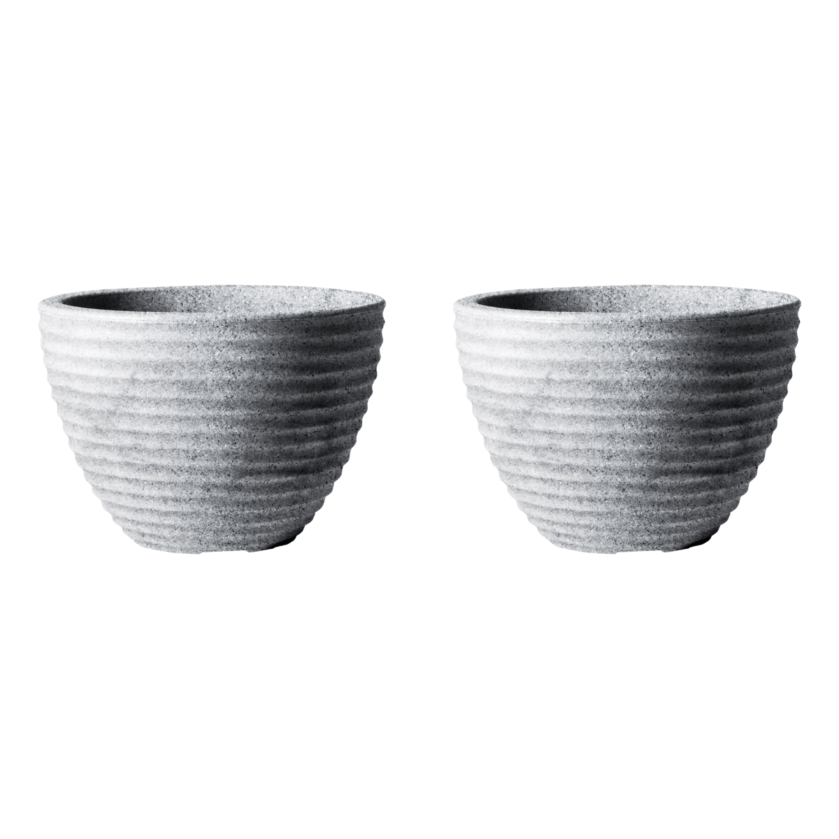 Honey Pot Low Planter 37cm Set of 2 - Alpine Grey
