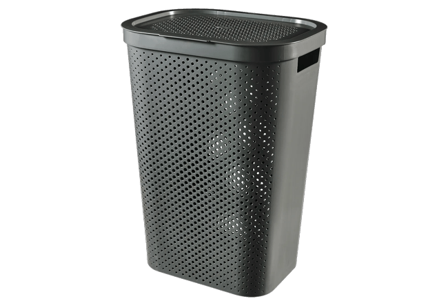 Infinity Dots Wasmand 60L - Antraciet