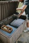 Signature 135 Gallon Large Deck Box - Mist Gray - Keter US