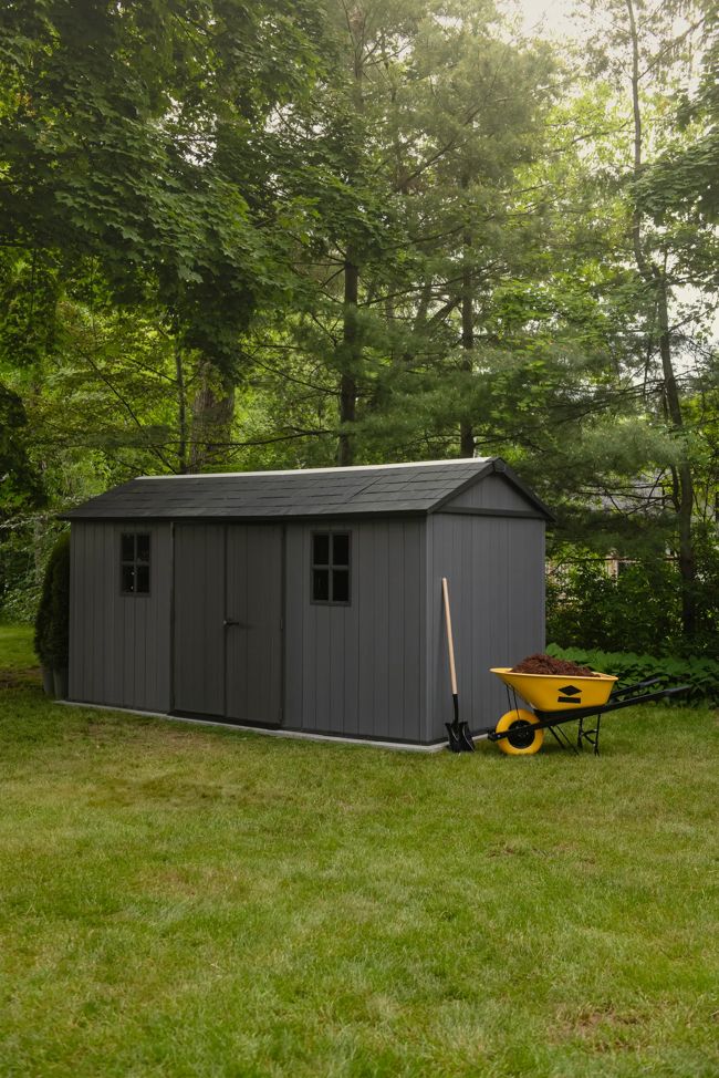 Newton Plus 7515 Tuinhuis - 230x476x246cm - Grijs