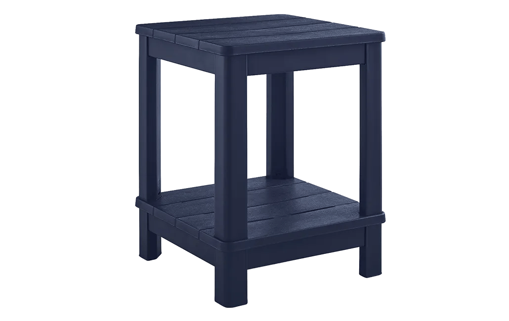 Table d’appoint de luxe Adirondack à deux niveaux – Bleue – Keter