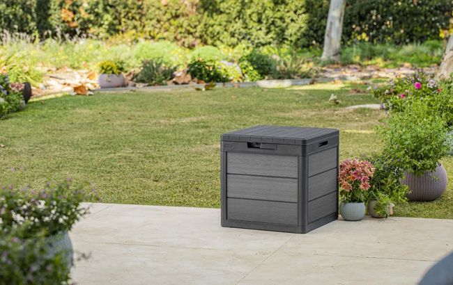 Cortina Graphite 30 Gallon Storage Deck Box - Keter US