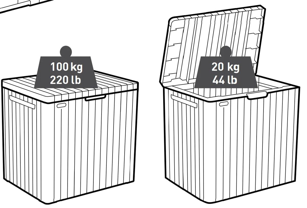 City Aufbewahrungsbox 113 L - Graphit