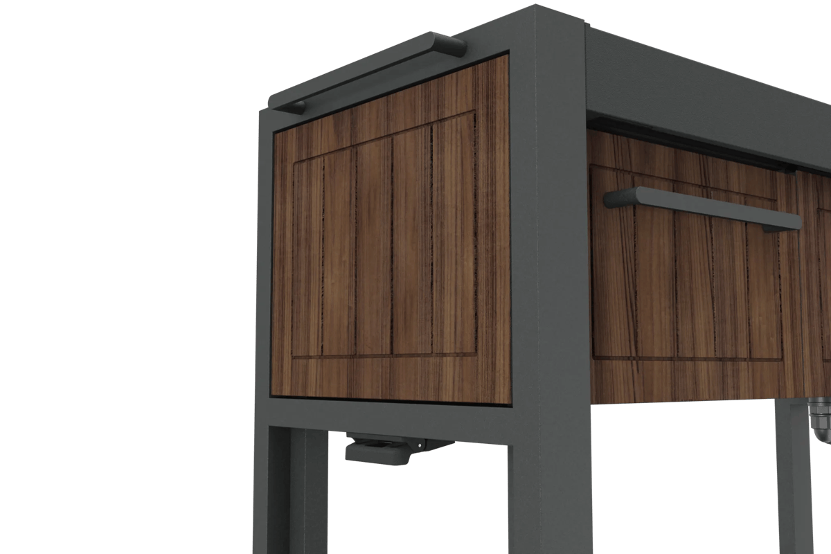 Outdoor Extendable Prep Table - Rosewood Brown - Keter Canada