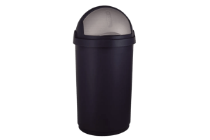 Roll Bullet Prullenbak 50L - Zwart - Afvalemmers