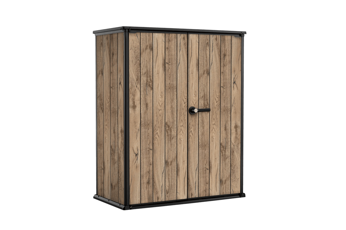 Armoire de jardin High Store+ 1400L - 140x74x170cm  - Marron aspect Douglas