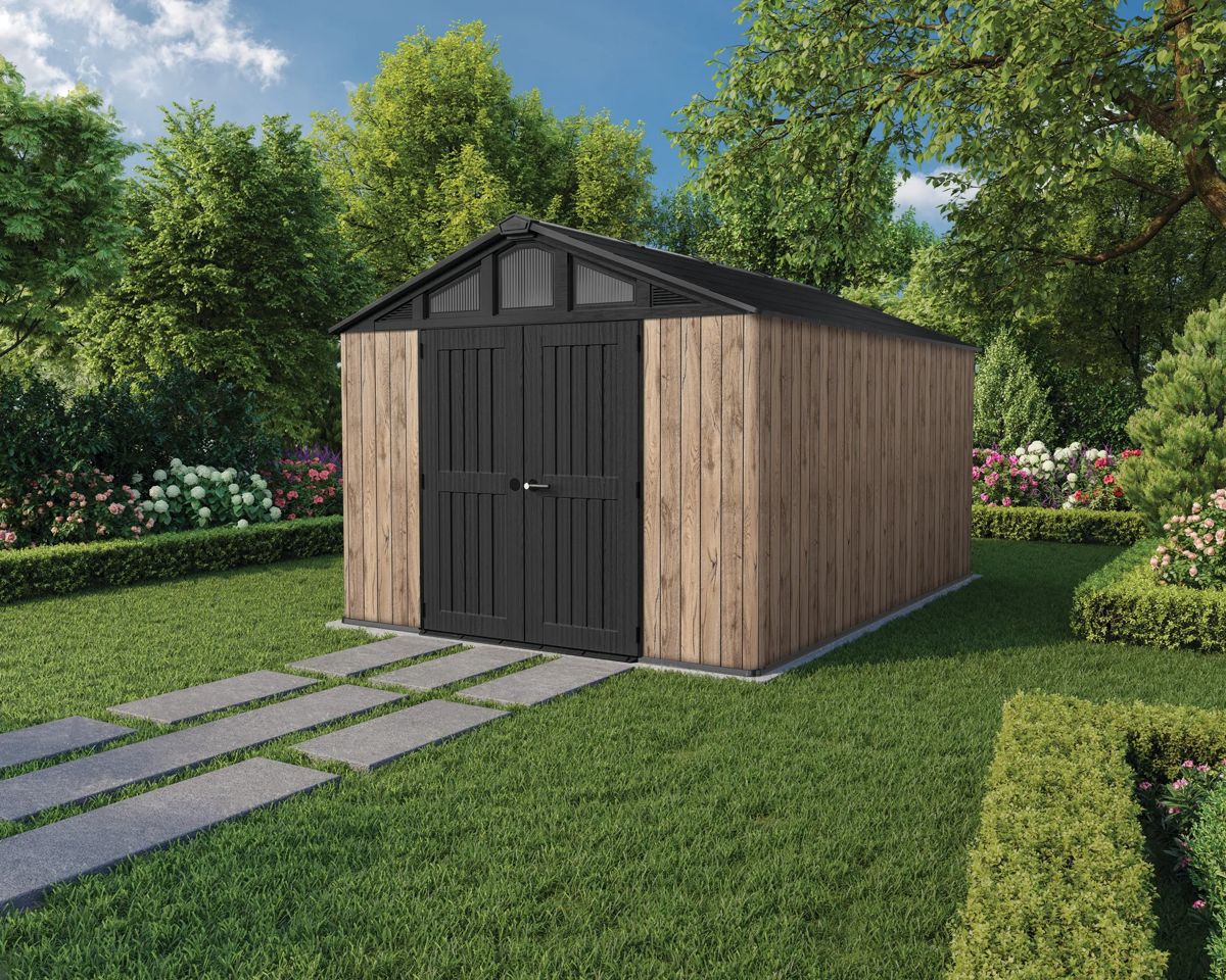 Abri de jardin Stronghold 1015 - 12,5 m2 - Marron aspect Douglas 