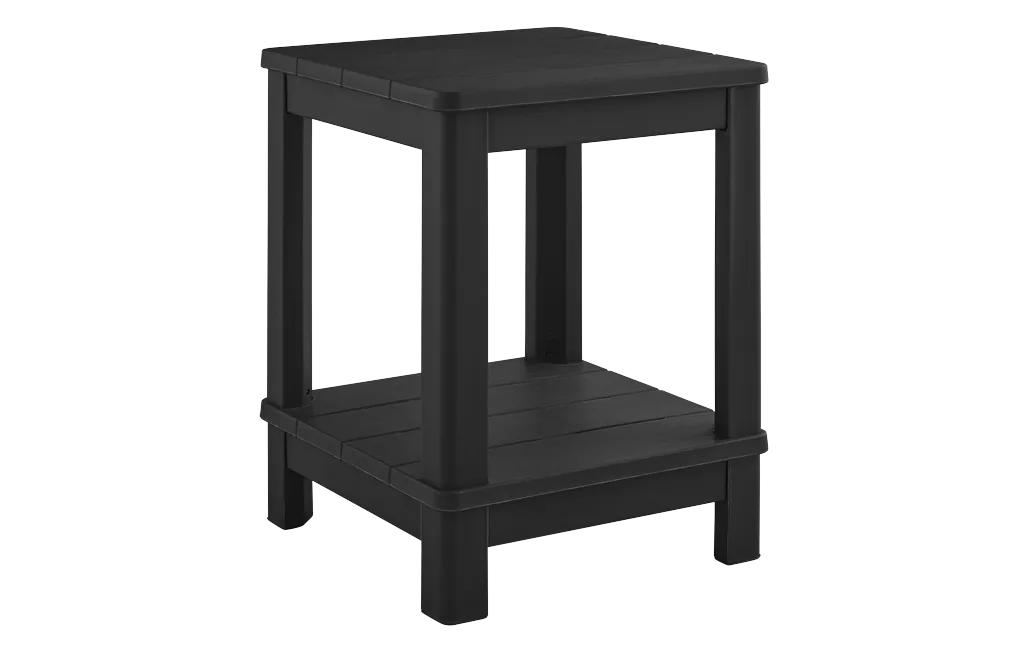 Deluxe Adirondack Two Tier Side Table - Black - Keter US