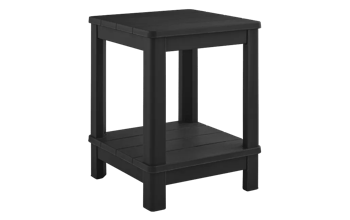 Deluxe Adirondack Side Table - Black - Outdoor Side Tables