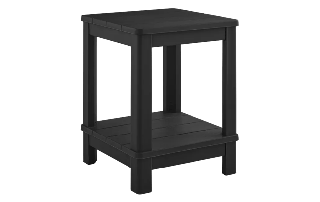 Deluxe Adirondack Two Tier Side Table - Black - Keter US