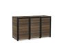 Signature Hide Away Containerberging - 3x240L - Walnut
