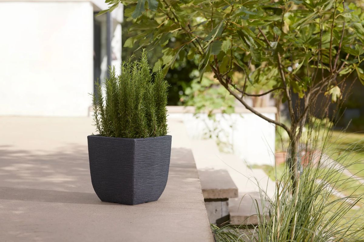 Cotswold Square Planter 38cm Set of 2 - Millstone Grey