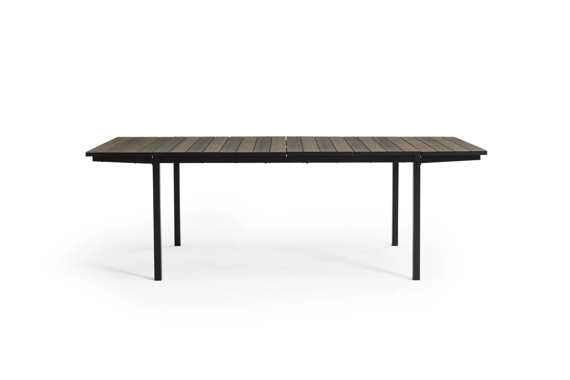 Mesa comedor de exterior Porto extensible 155–233x94x75 cm - Marrón