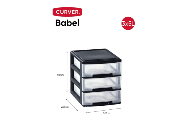 Babel Ladesysteem 3x5L - Zwart