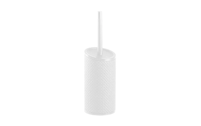 מברשת אסלה בסגנון ראטן - לבן