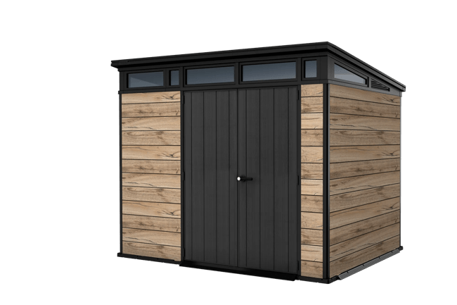Signature Pine Brown Large Storage Shed - 9x7 Shed - Keter US
