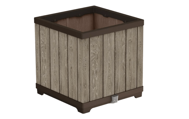 Signature Square Planter  - Ashwood Brown